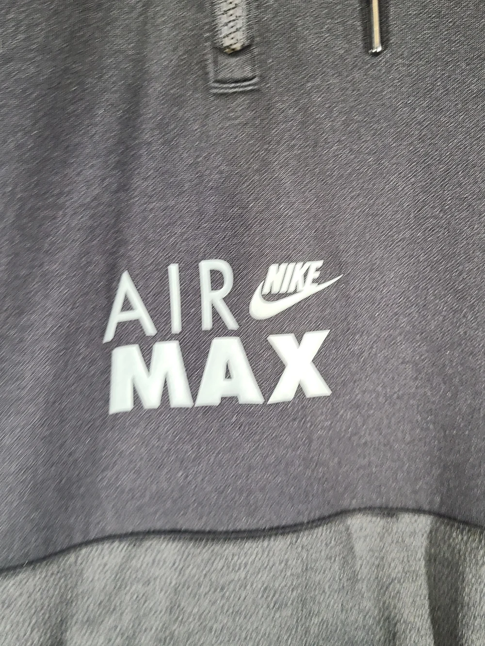 Nike Air Max Therma-FIT Hoodie Mens XXL Black Quarter Zip Pullover Sweatshirt